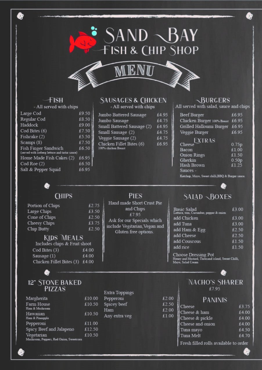 Cosy Crab Sand Bay Fish & Chip Shop, WestonSuperMare